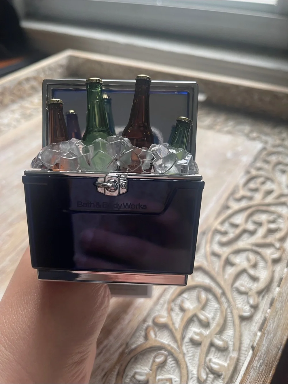 Bath & Body Works Purple and Silver Mini Cooler Wallflower Plug In
